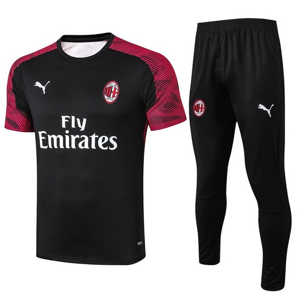Entrenamiento Milan Conjunto Completo 2019/20 Negro Blanco Rojo